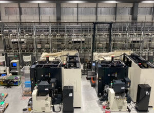 温度管理された精密部品加工工場